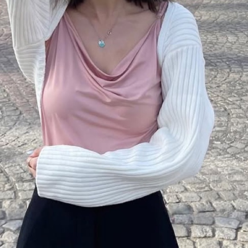Urban Outfitters Blush Pink Cowl Neck Camisole